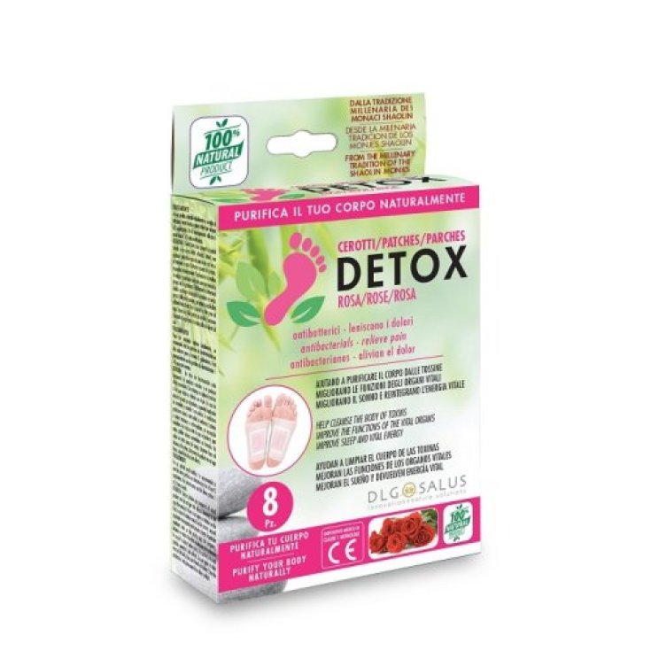 Cerotti Detox Piedi Rosa 8 Pezzi