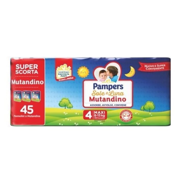 Mutandino Tg.4&nbsp;Maxi Sole&Luna Pampers 45 Pannolini a Mutandina