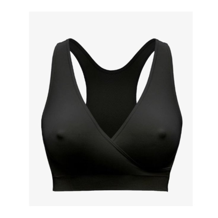 Reggiseno da Notte per Gravidanza e Allattamento Keep Cool Sleep Nero Tg.L Medela