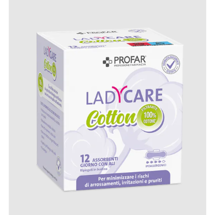LadyCare Cotton Con Ali Giorno Profar 12 Pezzi