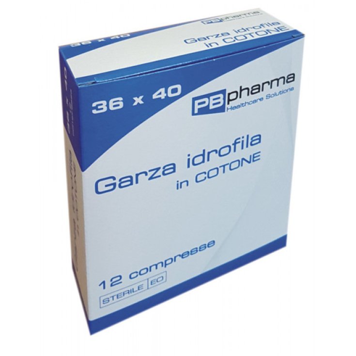 Garza Sterile 36x40 PB Pharma 12 Pezzi