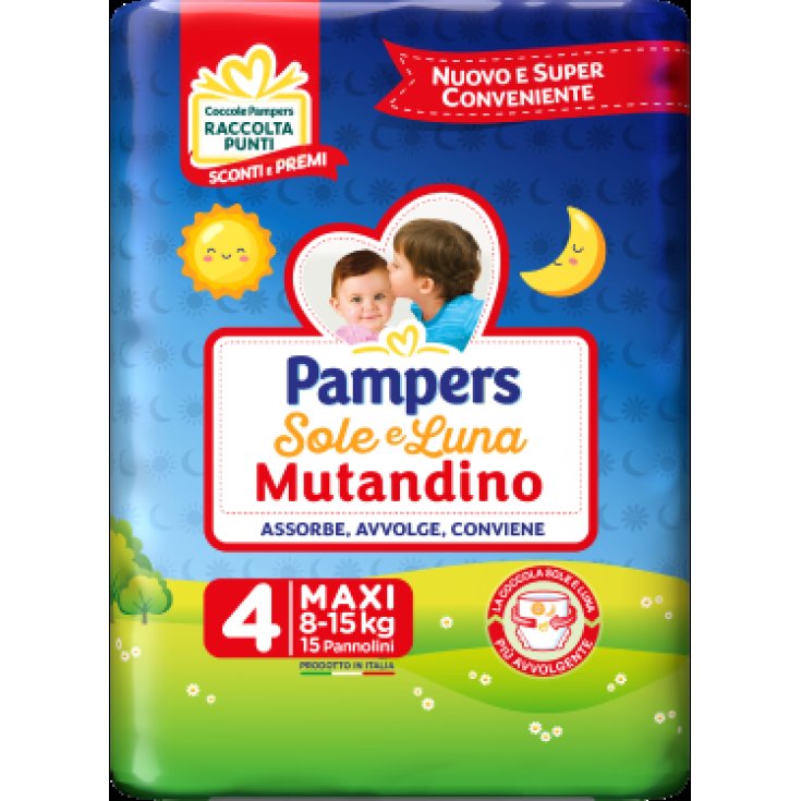 Pannolini Sole e Luna Mutandino Maxi Pampers 15 Pezzi