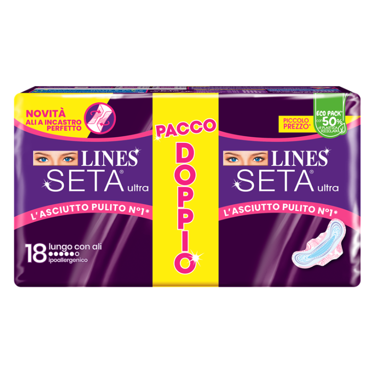 Lines Seta Ultra Lungo Con Ali 18 Pezzi