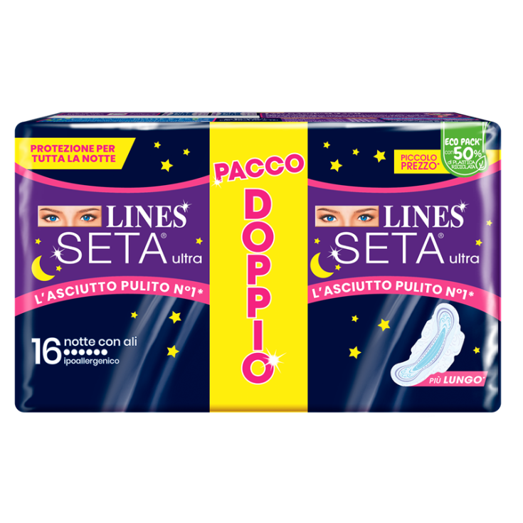 Notte Con Ali Lines Seta Ultra 16 Pezzi