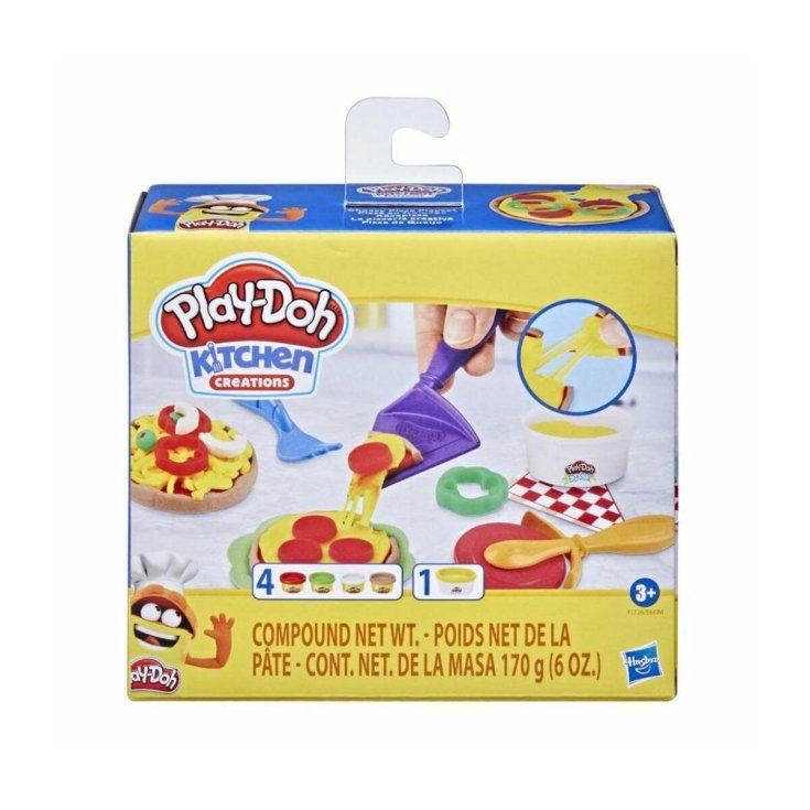 Play-Doh&nbsp;Playset Pizza Time Hasbro 4 Vasetto Con Formine