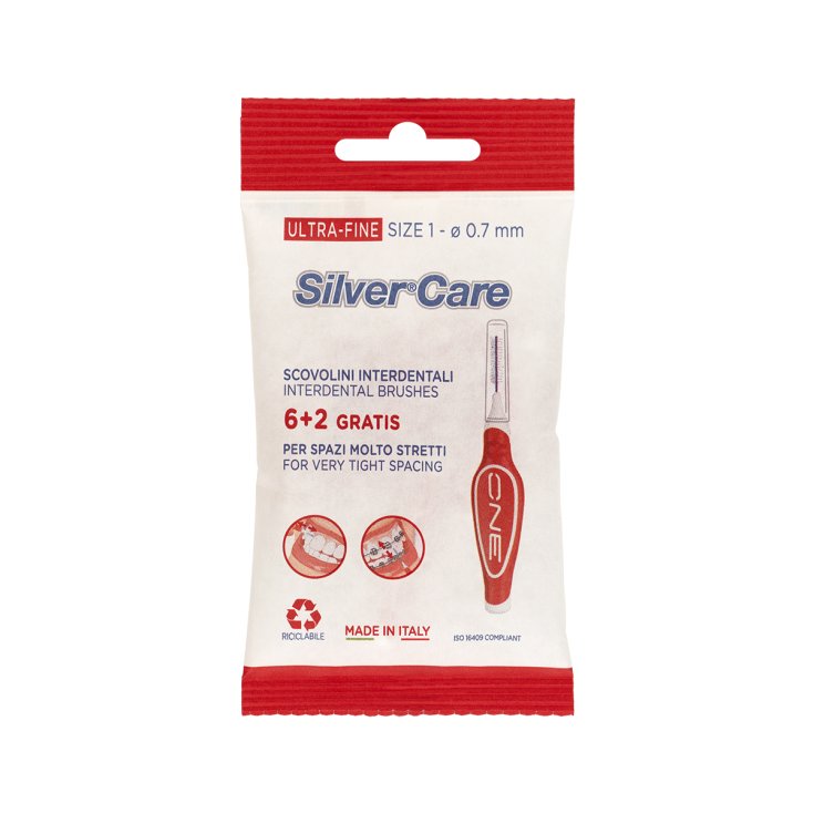 Scovolini Interdentali ONE Ultra Fine Silver Care 8 Pezzi