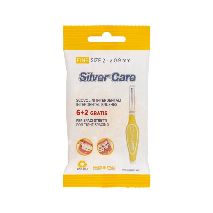 Scovolini Interdentali ONE Fine Silver Care 8 Pezzi