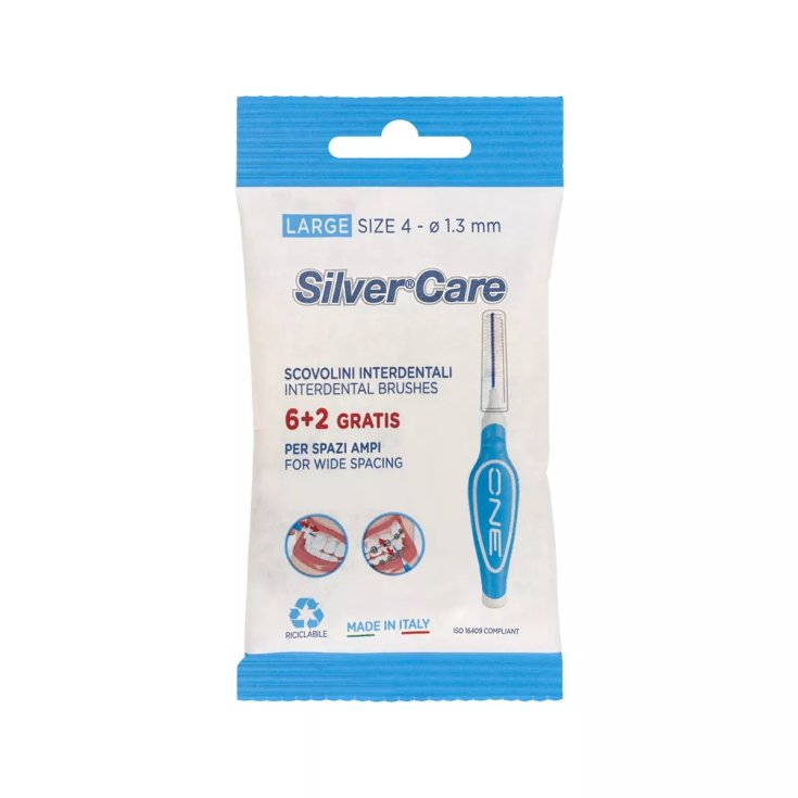 Scovolini Interdentali ONE Large Silver Care 8 Pezzi