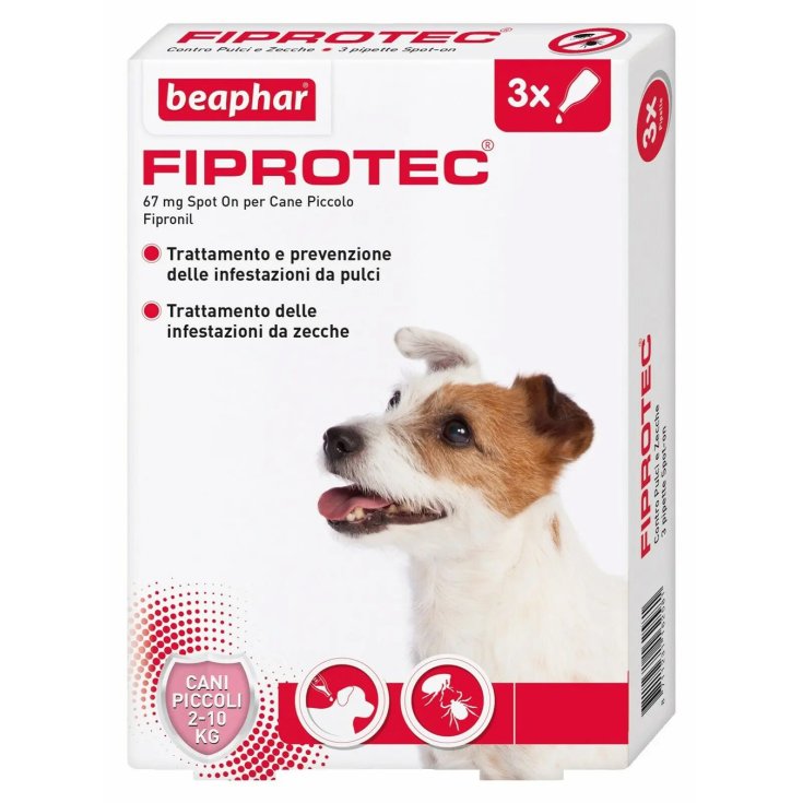 Fiprotec Spot-On Cane - 5 - 10 Kg - 3 Pipette