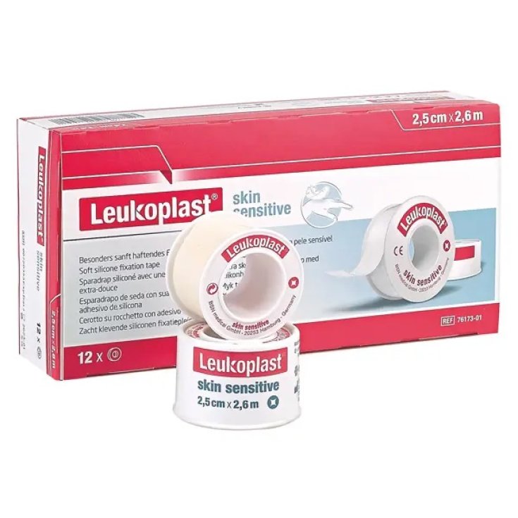 Skin Sensitive 2,5cmx2,6m Leukoplast 12 Pezzi