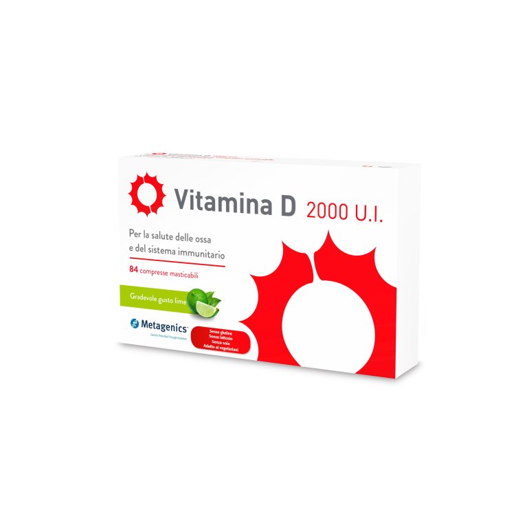 Vitamina D 2000 UI I Metagenics&reg; 84 Compresse Masticabili PROMO