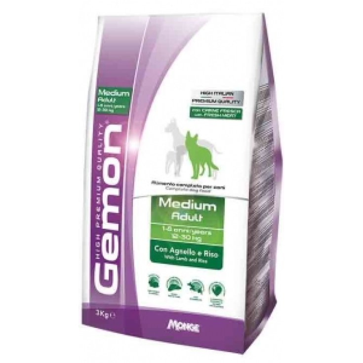 Gemon Dog Medium Adult con Agnello e Riso - 15KG