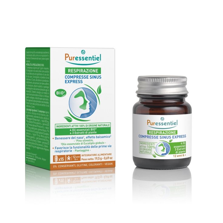 Respirazione Compresse Sinus Express Puressentiel 15 Compresse