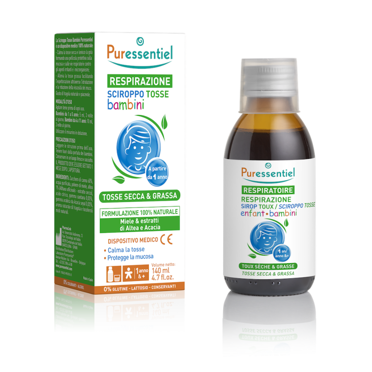 Respirazione Sciroppo Tosse Bambini Puressentiel 140ml
