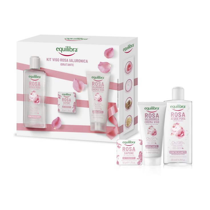Kit Viso Rosa Ialuronica Idratante Equilibra&reg; Cofanetto