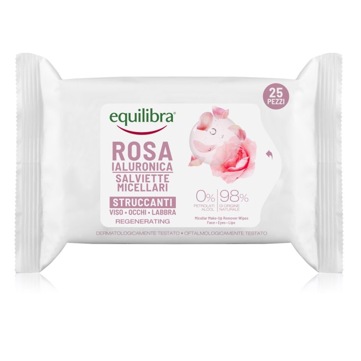 Rosa Ialuronica Salviette Micellari Equilibra® 25 Pezzi Rosa Ialuronica Salviette Micellari Equilibra® 25 Pezzi