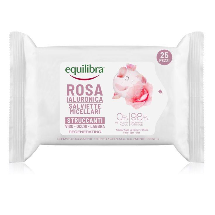 Rosa Ialuronica Salviette Micellari Equilibra&reg; 25 Pezzi
