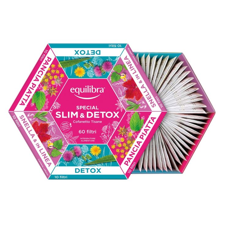 Cofanetto Tisane Slim&Detox Equilibra&reg; 60 Filtri