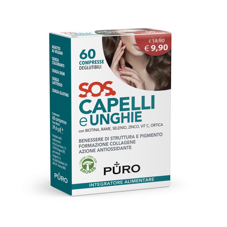 S.O.S. Capelli E Unghie Puro 60 Compresse Deglutibili