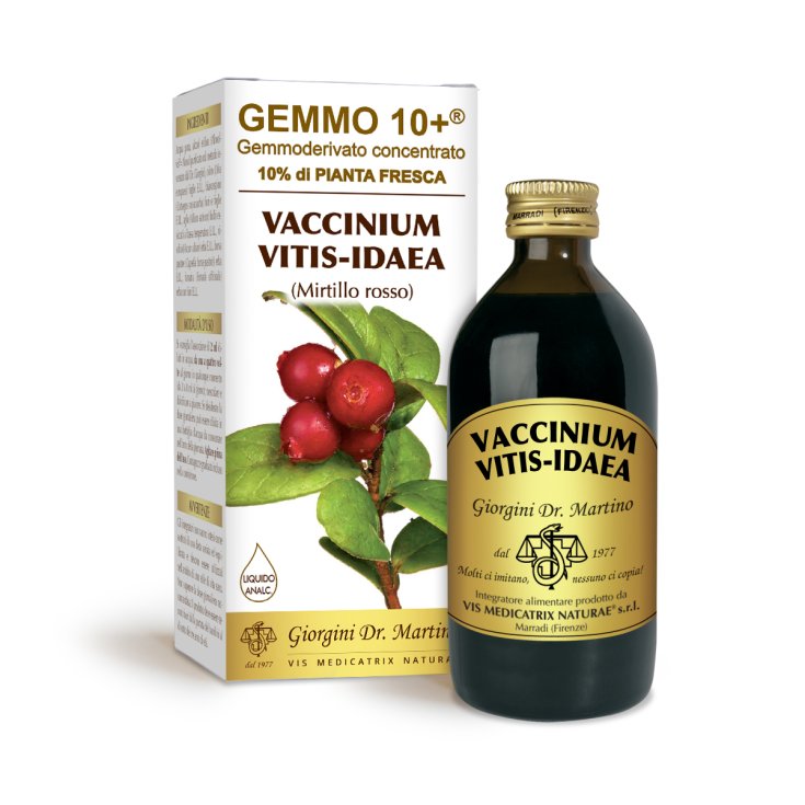 Mirtillo Rosso G10+ Vaccinium Vitis Idaea Dr. Giorgini 200ml