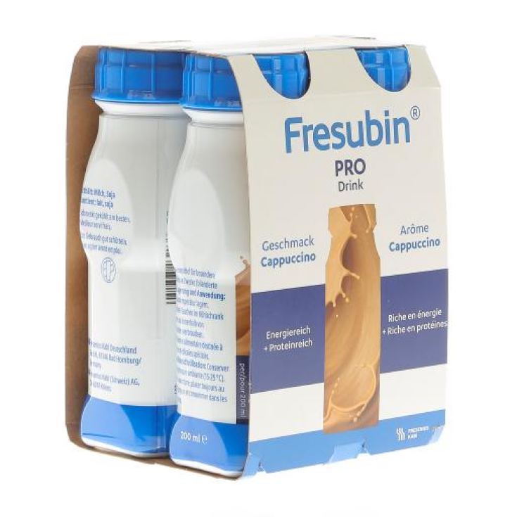 Fresubin&reg; PRO Drink Cappuccino&nbsp;FRESENIUS KABI 4 flaconi 200ml