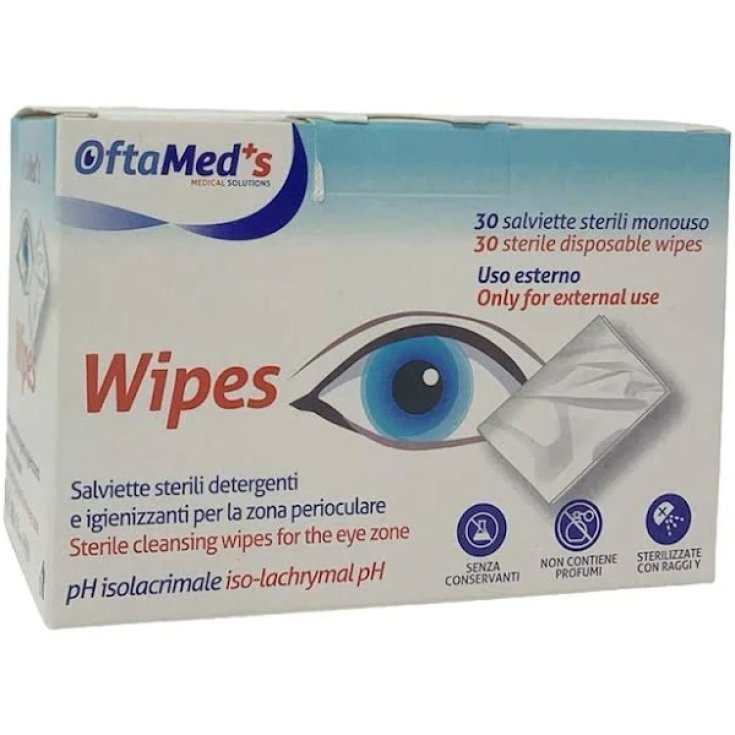 OftaMed's Wipes&nbsp;Salviettine Perioculari 30 Monouso