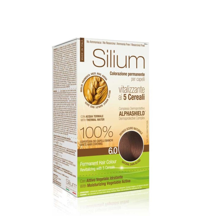 Colorazione Permanente In Crema&nbsp;Biondo Scuro Naturale 6,0 Silium 1 Kit