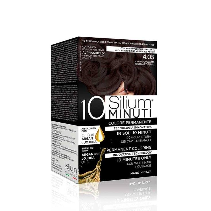 Colore Permanente 10 Minuti Castano Cioccolato 4.05&nbsp;Silium 1 Kit