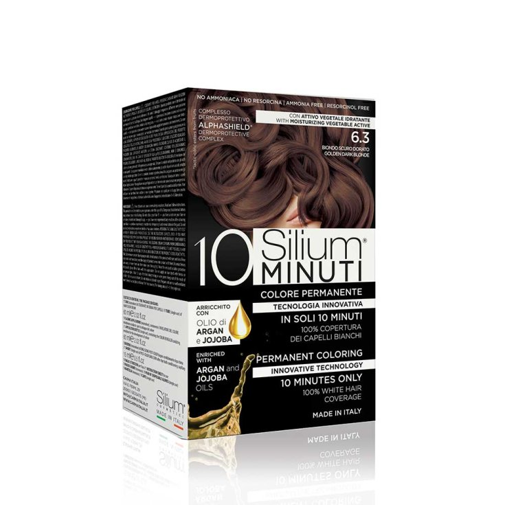 Colore Permanente 10 Minuti Biondo Scuro Dorato 6,3&nbsp;Silium 1 Kit