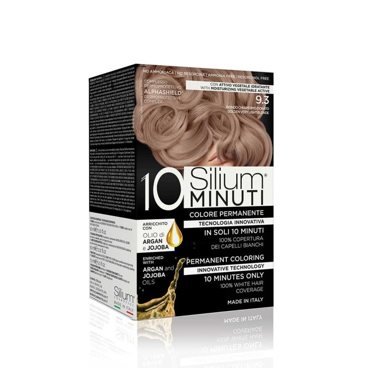 Colore Permanente 10 Minuti Biondo Chiarissimo Dorato 9,3&nbsp;Silium 1 Kit