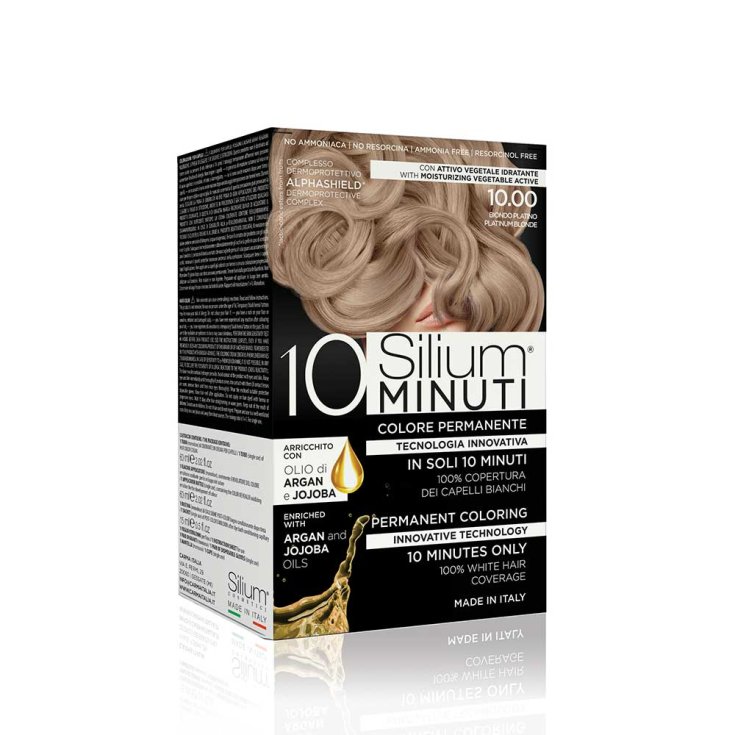 Colore Permanente 10 Minuti Biondo Platino 10,00&nbsp;Silium 1 Kit