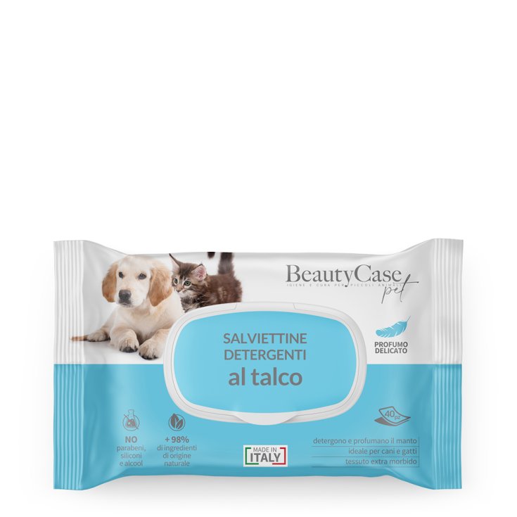 Salviettine Detergenti Al Talco Beautycase Pet 40 Pezzi