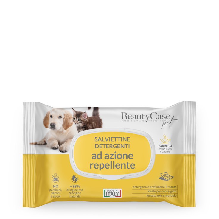 Salviettine Detergenti Ad Azione Repellente Beautycase Pet 40 Pezzi