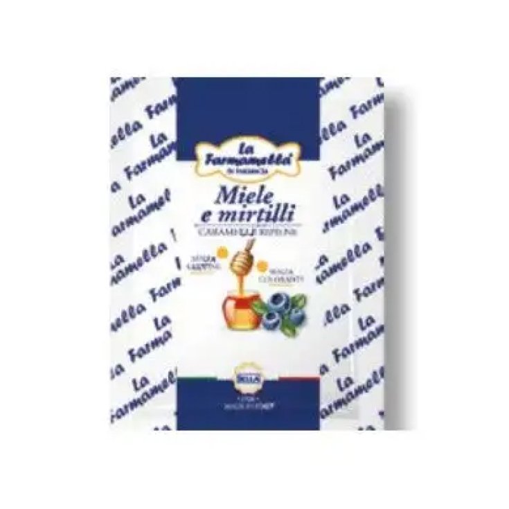 Farmamella&reg; Caramelle Miele/Mirtilli Sella&reg; 100g