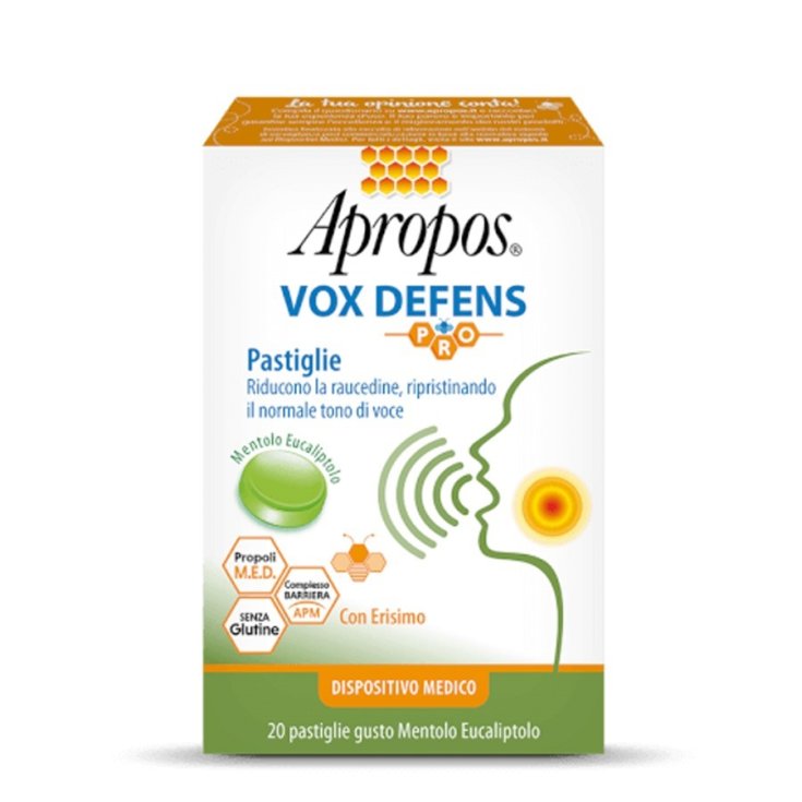 Vox Defens Pro Mentolo Eucaliptolo Apropos 20 Pastiglie