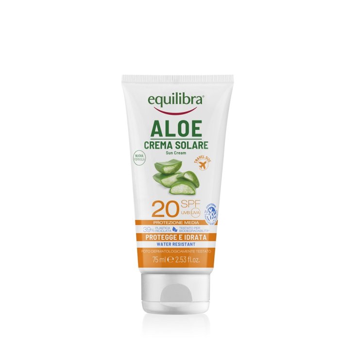 Aloe Crema Solare Spf20 Minitaglia Equilibra&reg; 75ml
