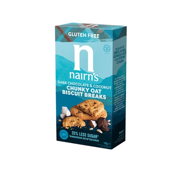Biscotti Avena Cioccolato e Cocco Nairn's 160g