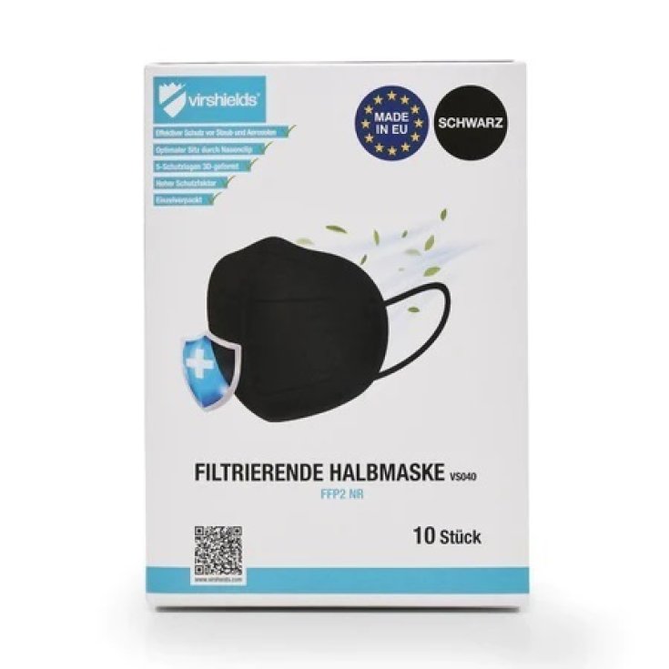 Semimaschera FFP2 Nero TTB 10 Pezzi
