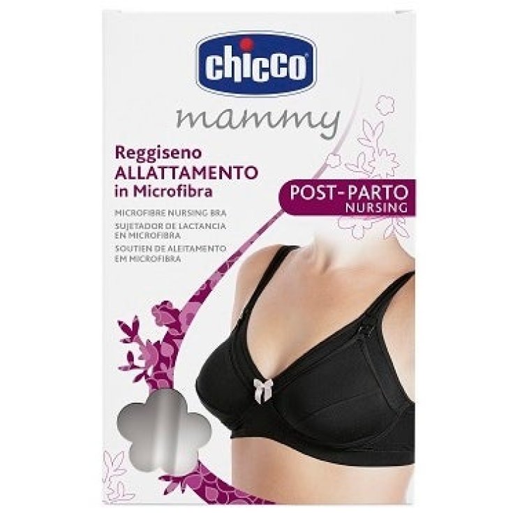 Mammy Reggiseno Allattamento Microfibra Nero 6D Chicco 1 Pezzo