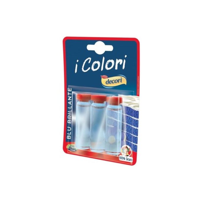 Colore Liquido Azzurro Decor&igrave; 3x3ml