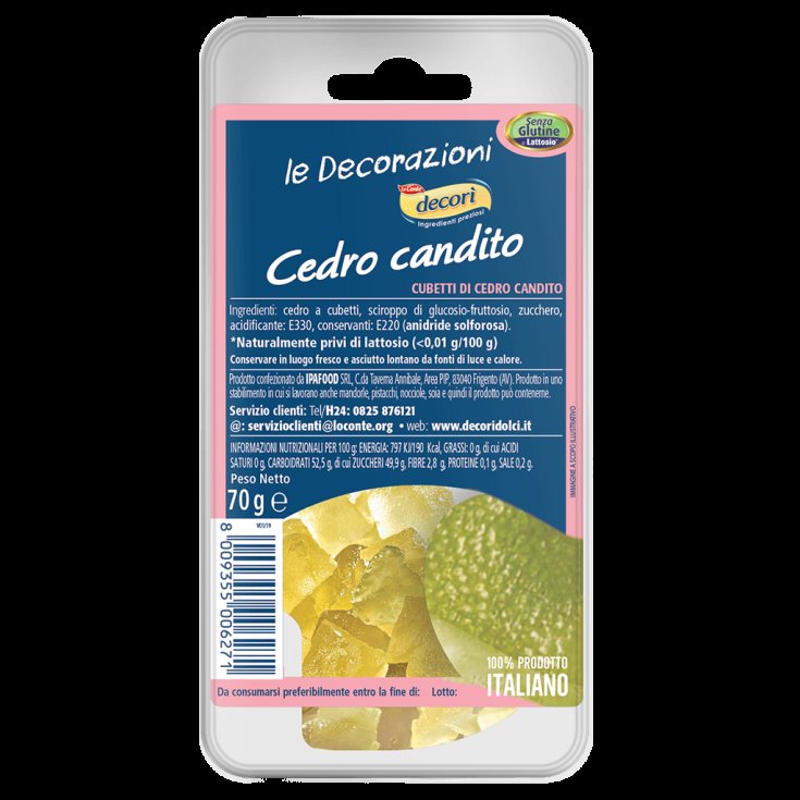 Cedro Candito&nbsp;Decor&igrave; 70g