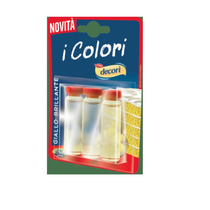 Colore Giallo Brillante Decor&igrave; 3x3ml