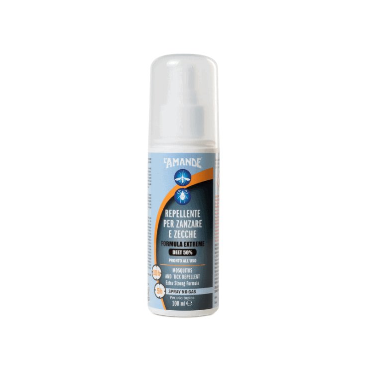 Repellente Zanzare e Zecche Extreme 10h L'Amande 100ml