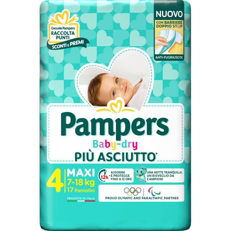 Pampers Baby-Dry Downcount Maxi 17 Pezzi