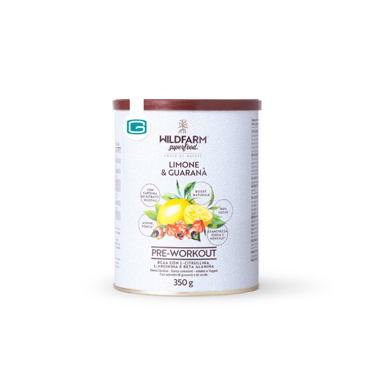 WildFarm® Pre-Workout Limone & Guaranà 350g WildFarm® Pre-Workout Limone & Guaranà 350g