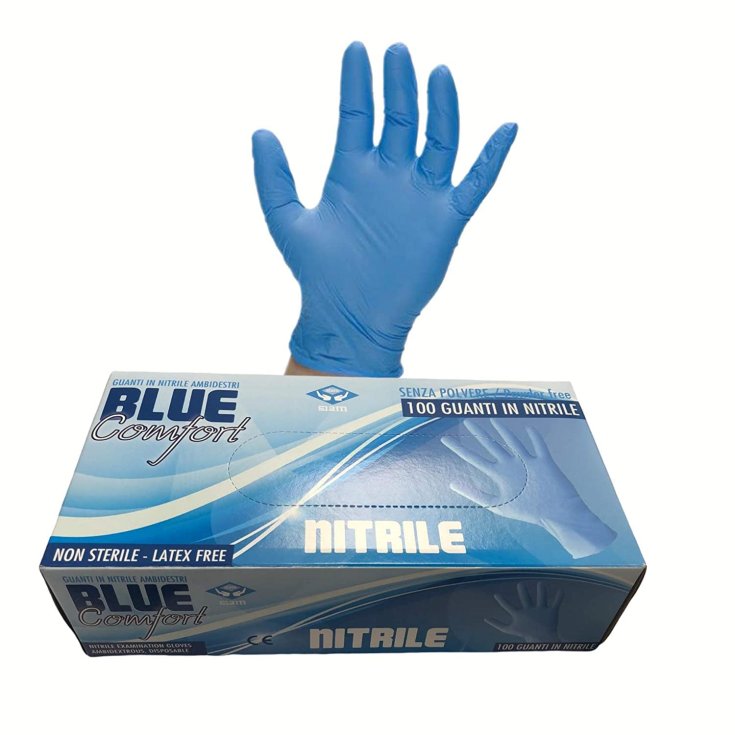 Guanto Nitrile Blue Senza Talco S 100 Pezzi
