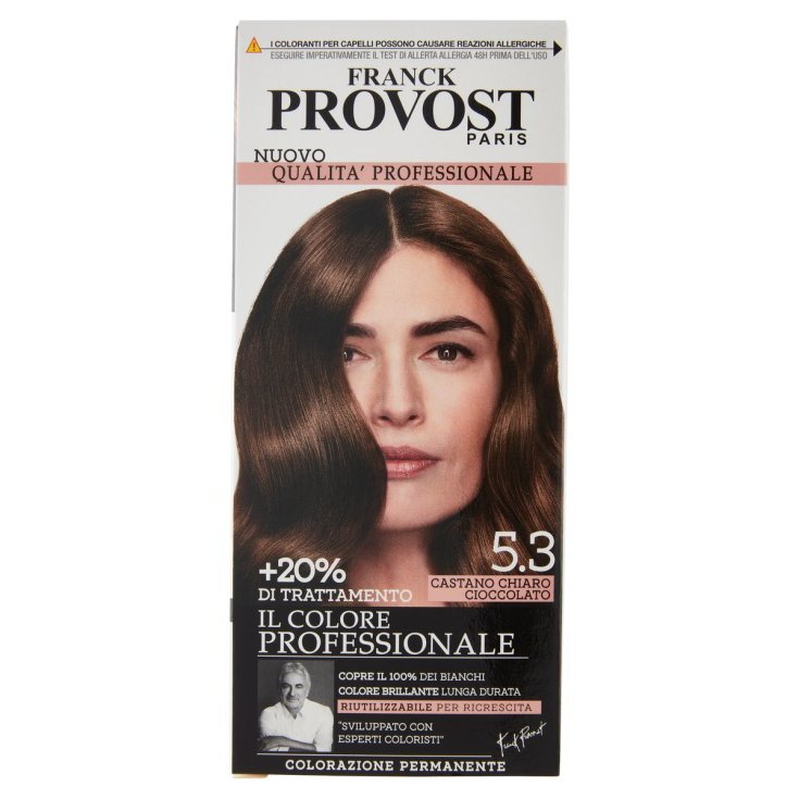 Colore Professionale 5,3 Castano Chiaro Cioccolato Franck Provost 1 Kit