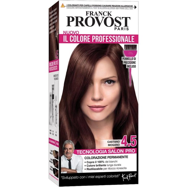 Colore Professionale 4,5 Castano Mogano Franck Provost 1 Kit