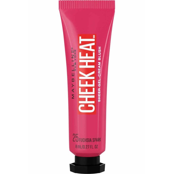 Cheek Heat Sheer Gel-Cream Blush 25 Fuchsia Spark Mayblline New York 8ml