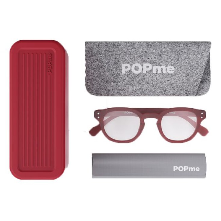Glasses Cherry Red +1,5 Popme